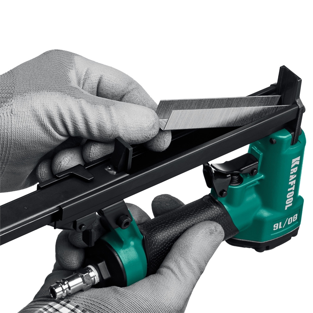 KRAFTOOL  80/16, пневматический степлер для скоб 21Ga тип 80 (6-16 мм), (31960) 31960