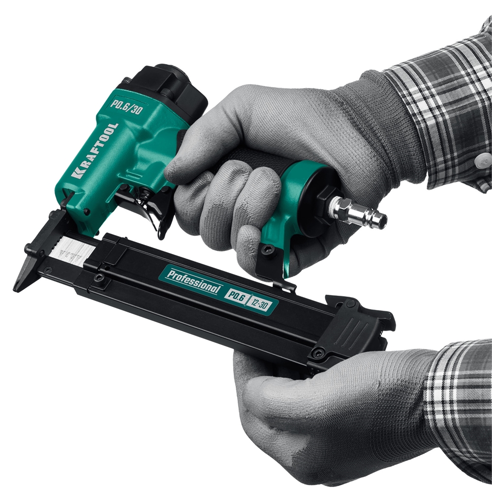 KRAFTOOL  P0.6/30 пневматический нейлер для шпилек 23Ga тип P0.6 (12-30 мм), (31963) 31963