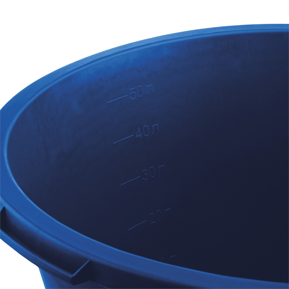 ЗУБР  60 л, первичный высокопрочный пластик, усиленный круглый строительный таз (06094-65) 06094-65