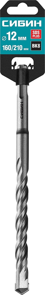 СИБИН  12 х 210 мм, SDS-plus бур (29312-210-12) 29312-210-12