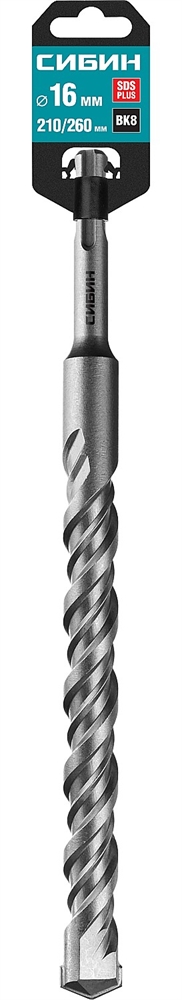 СИБИН  16 х 260 мм, SDS-plus бур (29312-260-16) 29312-260-16