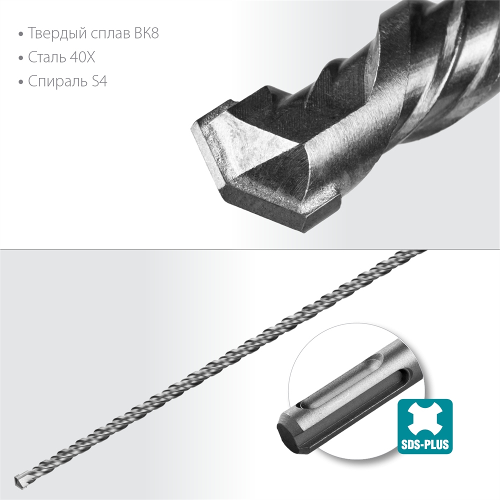 СИБИН  8 х 310 мм, SDS-plus бур (29312-310-08) 29312-310-08