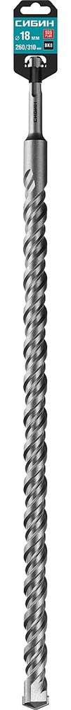 СИБИН  18 х 310 мм, SDS-plus бур (29312-310-18) 29312-310-18