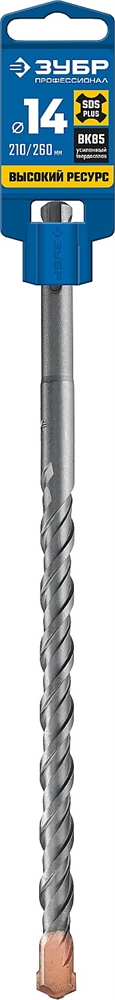 ЗУБР  14 x 260 мм, SDS-plus бур, Профессионал (29314-260-14) 29314-260-14_z02
