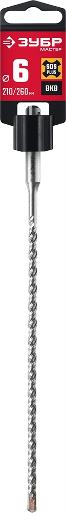 ЗУБР  6 x 260 мм, SDS-plus бур (29315-260-06) 29315-260-06