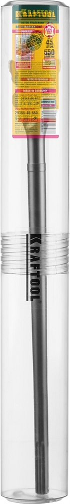 KRAFTOOL  d 65 х 450/550 мм, SDS-max проломной бур (29355-65-550) 29355-65-550
