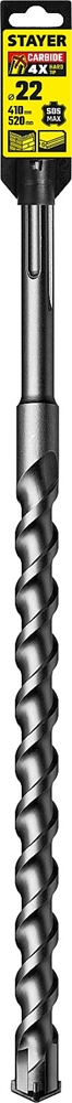 STAYER  Hercules-4Х, 22 x 410/520 мм, SDS-max бур, Professional (29370-410-22) 29370-410-22