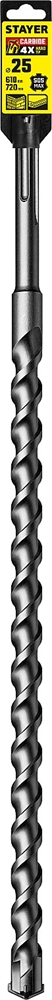 STAYER  Hercules-4Х, 25 x 610/720 мм, SDS-max бур, Professional (29370-610-25) 29370-610-25