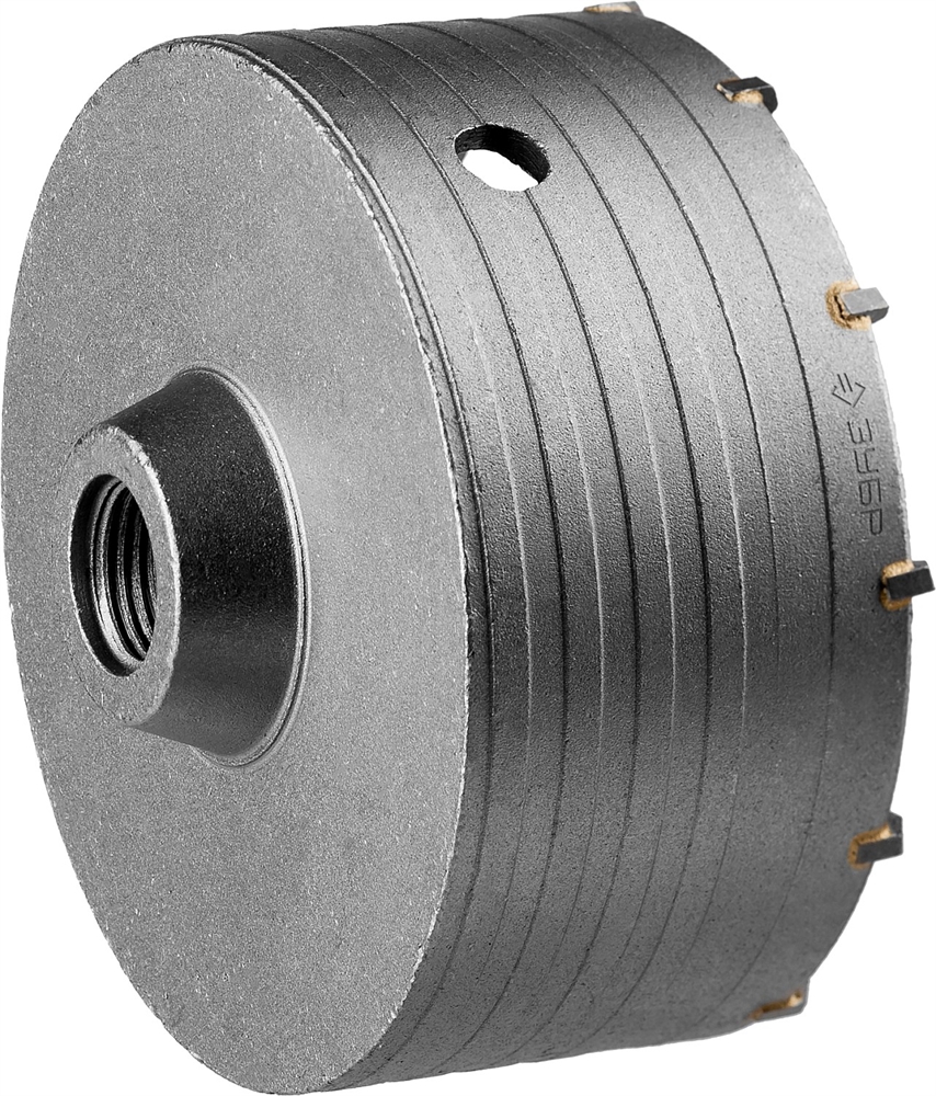 ЗУБР  125 x 70 мм, М22, 12Т, коронка по бетону, Профессионал (29180-125) 29180-125