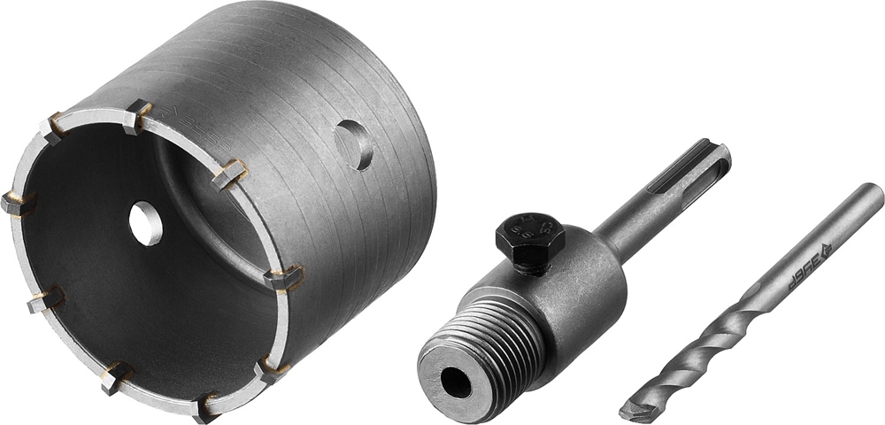 ЗУБР  73 мм, SDS - Plus, 9Т, коронка по бетону с державкой (29211-73) 29211-73