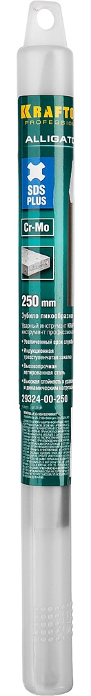 KRAFTOOL  Aligator, 250 мм, SDS-plus, пикообразное зубило (29324-00-250) 29324-00-250_z01