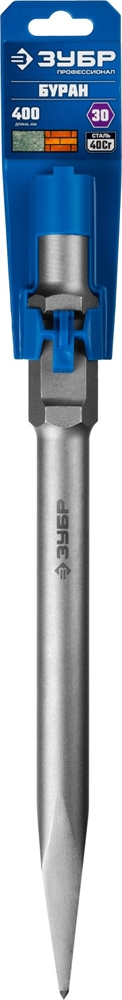 ЗУБР  Буран, 400 мм, HEX 30, пикообразное зубило  (29375-00-400) 29375-00-400