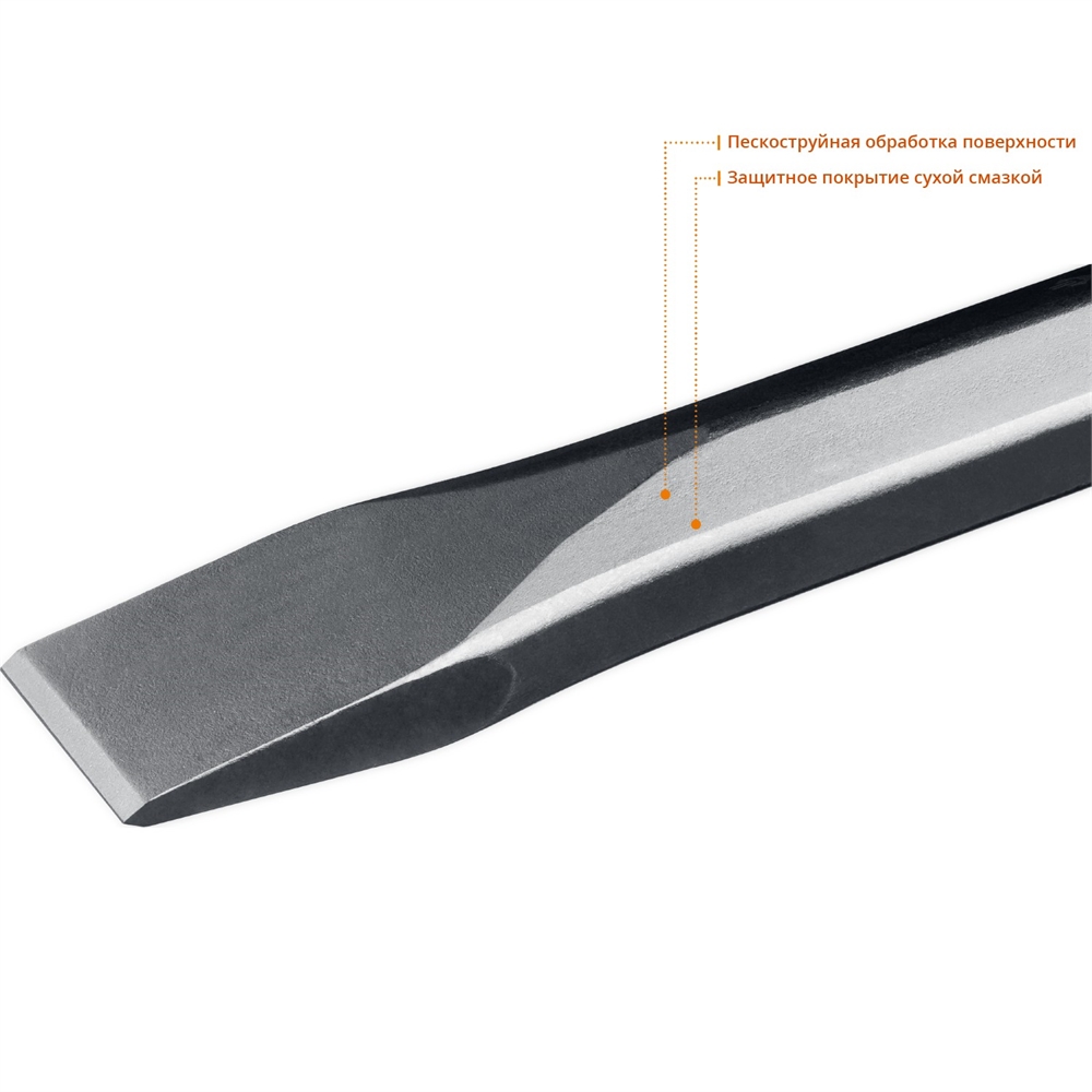 KRAFTOOL  Alligator, 35 х 400 мм, HEX 28, плоское зубило (29380-35-400) 29380-35-400