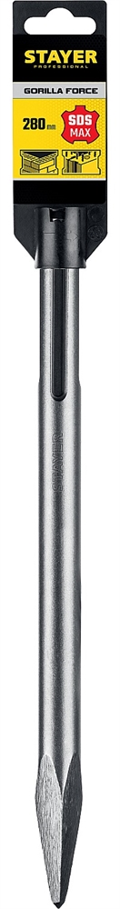 STAYER  Gorilla Force, 280 мм, SDS-max, пикообразное зубило, Professional (29391-00-280) 29391-00-280