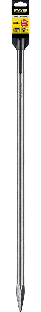 STAYER  Gorilla Force, 600 мм, SDS-max, пикообразное зубило, Professional (29391-00-600) 29391-00-600