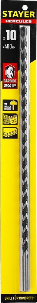 STAYER  Hercules, 10 x 400 мм, cверло по бетону, Professional (2915-400-10) 2915-400-10_z01