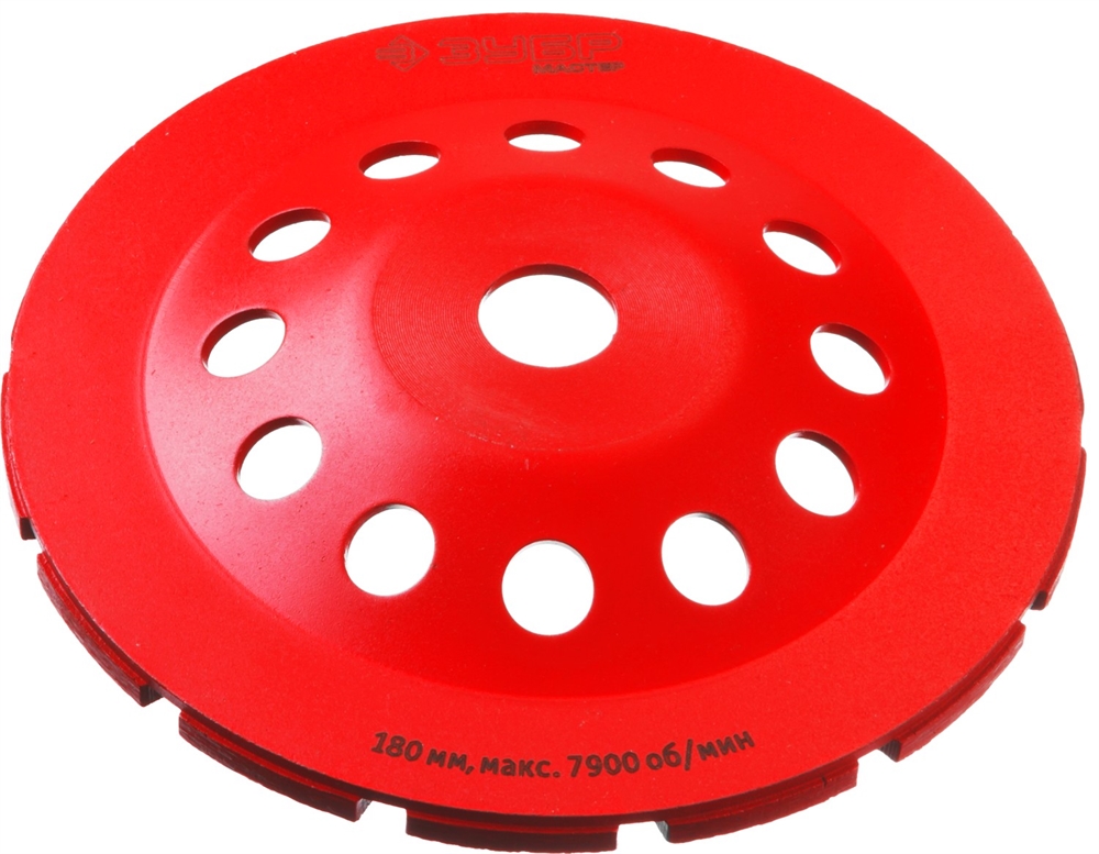 ЗУБР  d 180 мм, двухрядная алмазная шлифовальная чашка (33376-180) 33376-180