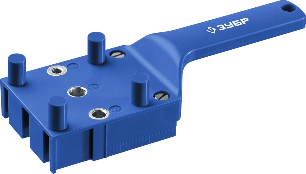 ЗУБР  три отверстия, кондуктор для шкантов, Профессионал (30083) 30083