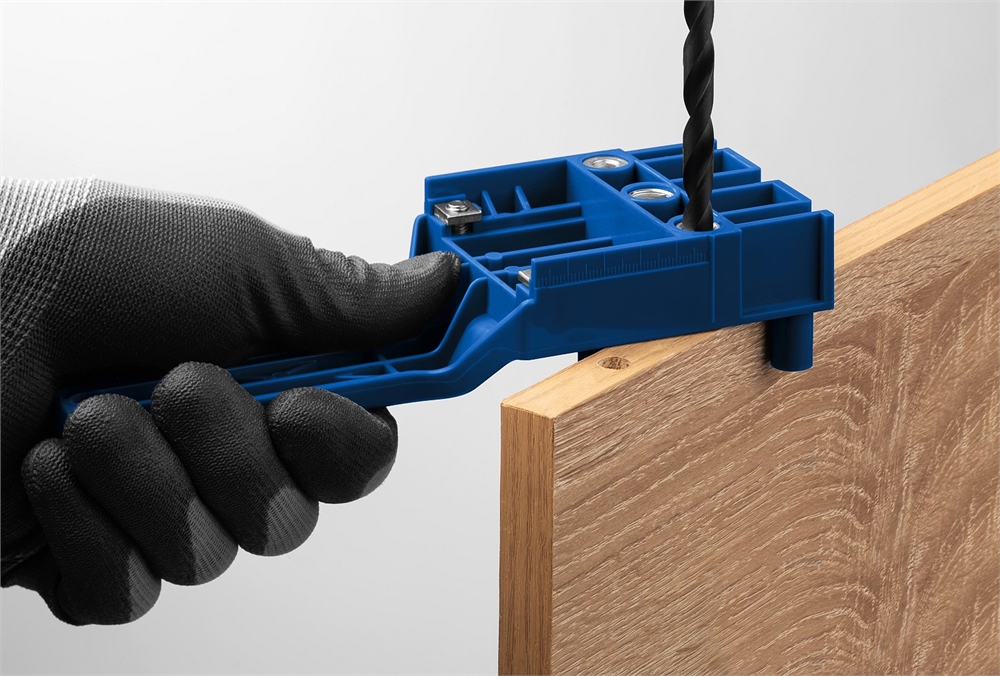 ЗУБР  три отверстия, кондуктор для шкантов, Профессионал (30083) 30083