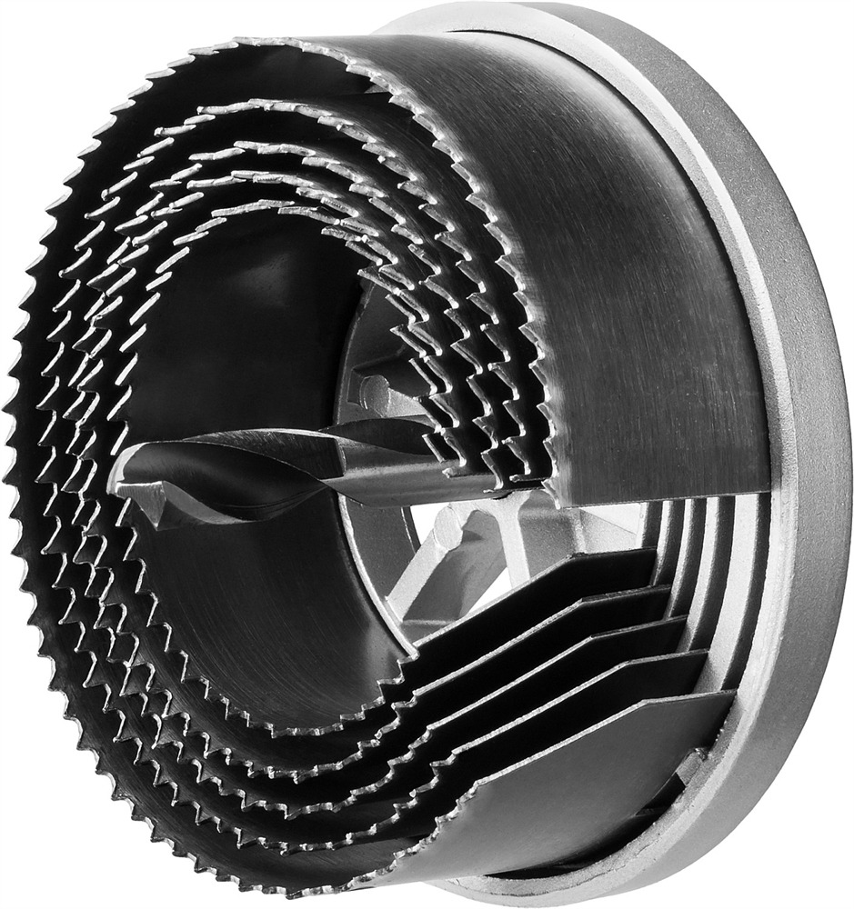 ЗУБР  3 шт, (60-73-80 х 42 мм), наборная кольцевая пила по дереву (29595-H5-32) 29595-H5-32