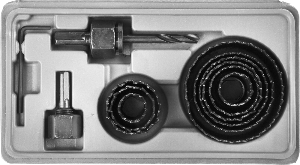 STAYER  Maxcut, 9 шт, 19-64 мм, набор кольцевых коронок по дереву (29600-H11) 29600-H11