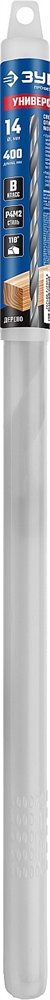 ЗУБР  Универсал, d 14 x 400/85 мм, опалубочное универсальное сверло, Профессионал (29390-400-14) 29390-400-14_z02