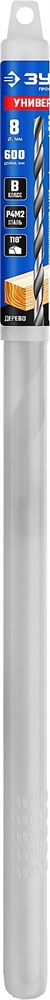 ЗУБР  Универсал, d 8 x 600/110 мм, опалубочное универсальное сверло, Профессионал (29390-600-08) 29390-600-08_z02