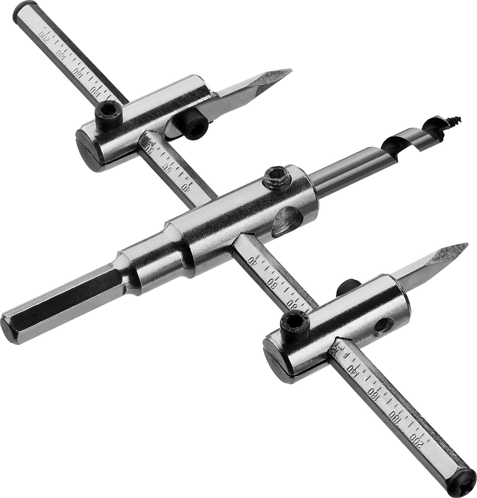 ЗУБР  d 30-200 мм, глубина реза 30 мм, регулируемое сверло по дереву (29440-200) 29440-200