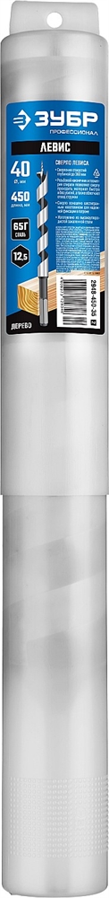 ЗУБР  40 x 450/360 мм, шестигранный хвостовик, cверло левиса по дереву, Профессионал (2948-450-40) 2948-450-40_z02