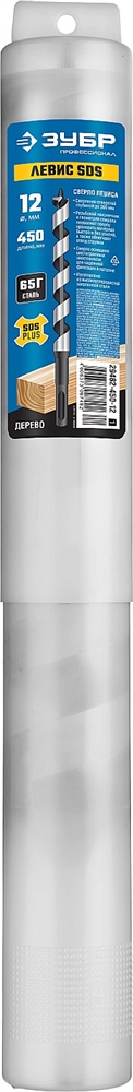 ЗУБР  Левис SDS, 12 x 450/360 мм, хвостовик SDS+, cверло левиса по дереву, Профессионал (29482-450-12) 29482-450-12_z01