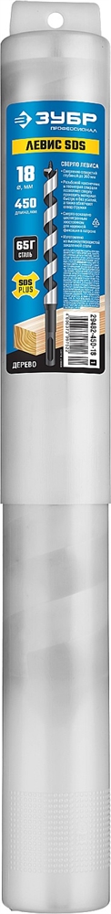ЗУБР  Левис SDS, 18 x 450/360 мм, хвостовик SDS+, cверло левиса по дереву, Профессионал (29482-450-18) 29482-450-18_z01