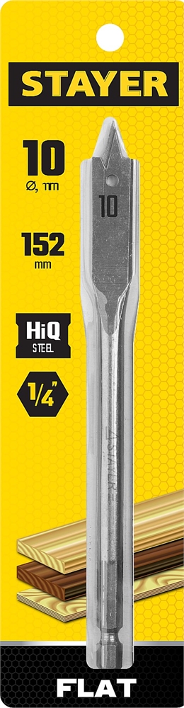 STAYER  Flat, 12 x 152 мм, перовое, cверло по дереву (2950-12) 2950-12_z01