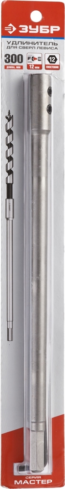 ЗУБР  300 мм, HEX 12.5 мм, удлинитель для сверл левиса (2953-12-300) 2953-12-300