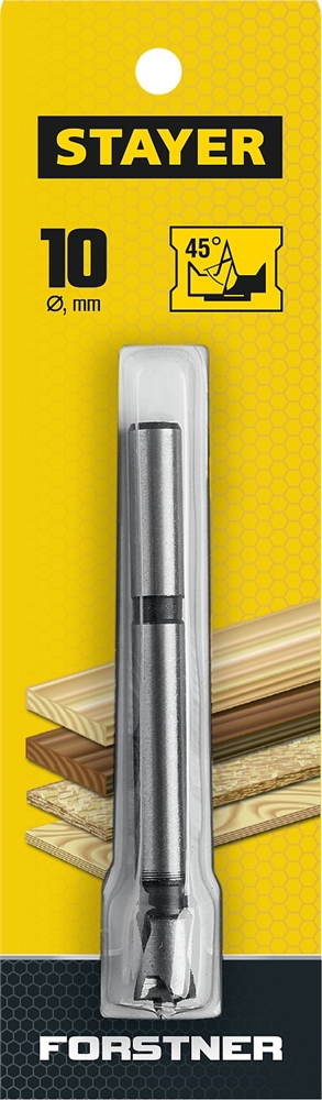 STAYER  Forstner, 10 мм, ДСП, cверло форстнера по дереву (29985-10) 29985-10_z01