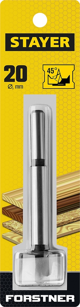STAYER  Forstner, 20 мм, ДСП, cверло форстнера по дереву (29985-20) 29985-20_z01