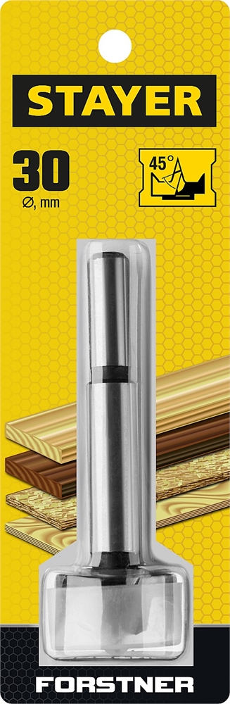 STAYER  Forstner, 30 мм, ДСП, cверло форстнера по дереву (29985-30) 29985-30_z01