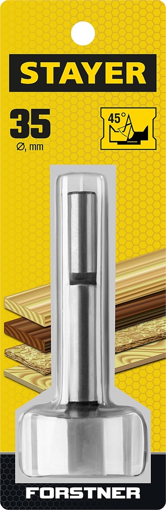 STAYER  Forstner, 35 мм, ДСП, cверло форстнера по дереву (29985-35) 29985-35_z01