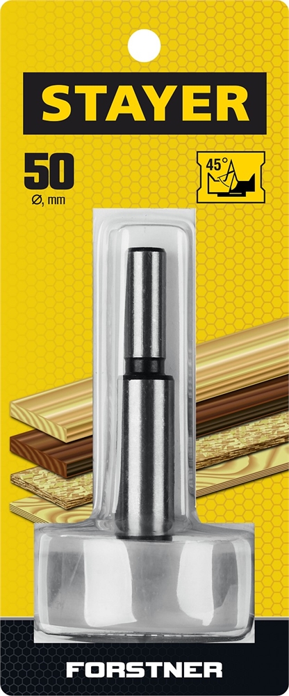 STAYER  Forstner, 50 мм, ДСП, cверло форстнера по дереву (29985-50) 29985-50_z01