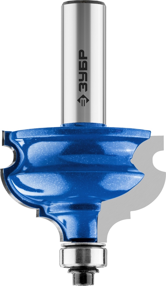 ЗУБР  44.5 x 28 мм, хвостовик 12 мм, фреза кромочная фигурная №4, Профессионал (28715-44.5) 28715-44.5