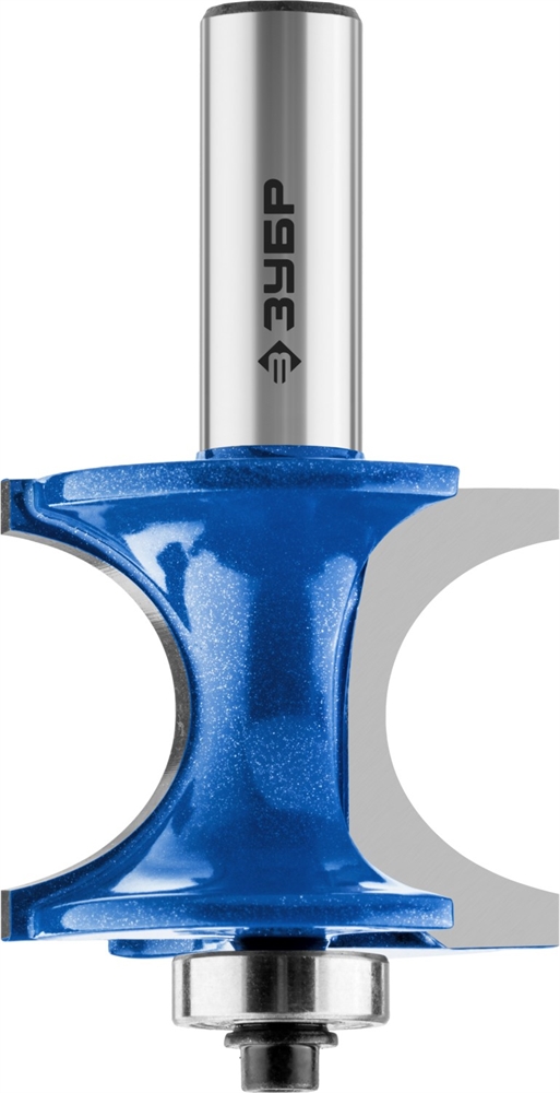 ЗУБР  41.3 x 35 мм, радиус 12.7 мм, фреза полустержневая с подшипником, Профессионал (28722-41.3) 28722-41.3