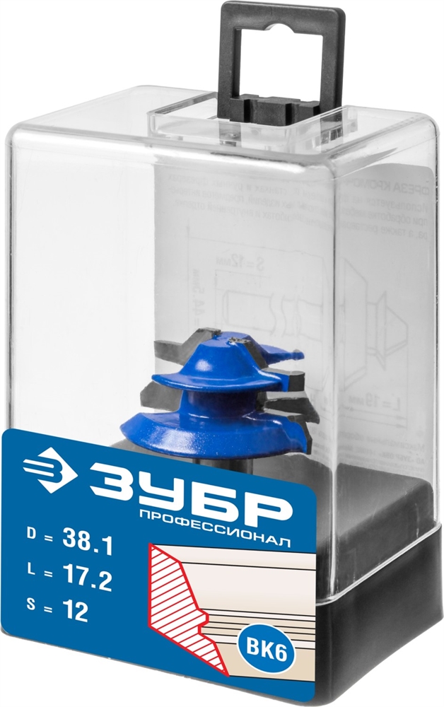 ЗУБР  38.1 x 14 мм, фреза кромочная для углового сращивания, Профессионал (28724-38.1) 28724-38.1