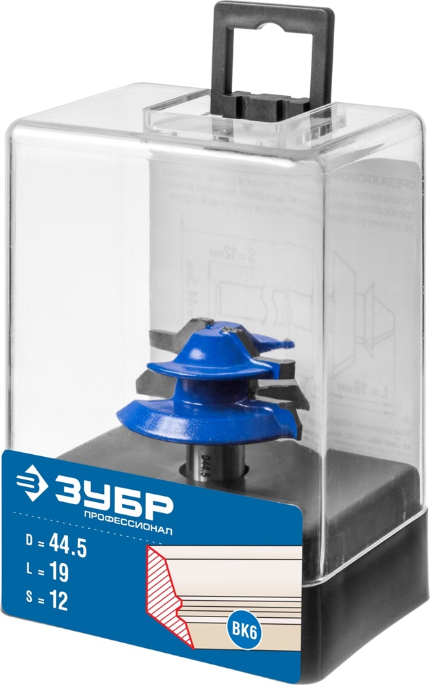 ЗУБР  44.5 x 21 мм, фреза кромочная для углового сращивания, Профессионал (28724-44.5) 28724-44.5