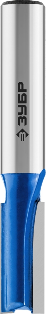 ЗУБР  8 x 19 мм, хвостовик 8 мм, фреза пазовая прямая, Профессионал (28753-8-19) 28753-8-19