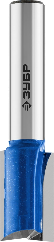 ЗУБР  12 x 19 мм, хвостовик 8 мм, фреза пазовая прямая с нижними подрезателями, Профессионал (28755-12-19) 28755-12-19