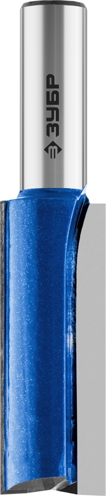 ЗУБР  19 x 51 мм, хвостовик 12 мм, фреза пазовая прямая с нижними подрезателями, Профессионал (28755-19-51) 28755-19-51