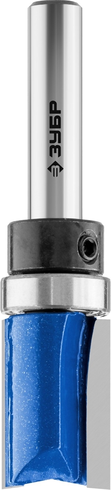 ЗУБР  15.8 x 25.4 мм, хвостовик 8 мм, фреза пазовая прямая с верхним подшипником, Профессионал (28756-15.8-26) 28756-15.8-26