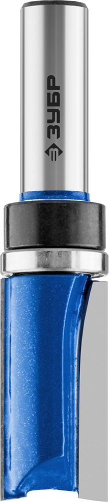 ЗУБР  19 x 38 мм, хвостовик 12 мм, фреза пазовая прямая с верхним подшипником. , Профессионал (28756-19-38-12) 28756-19-38-12