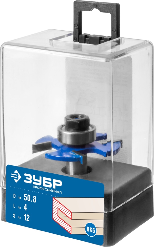 ЗУБР  50.8 x 4 мм, хвостовик 12 мм, фреза горизонтально-пазовая, Профессионал (28757-50.8-4-12) 28757-50.8-4-12