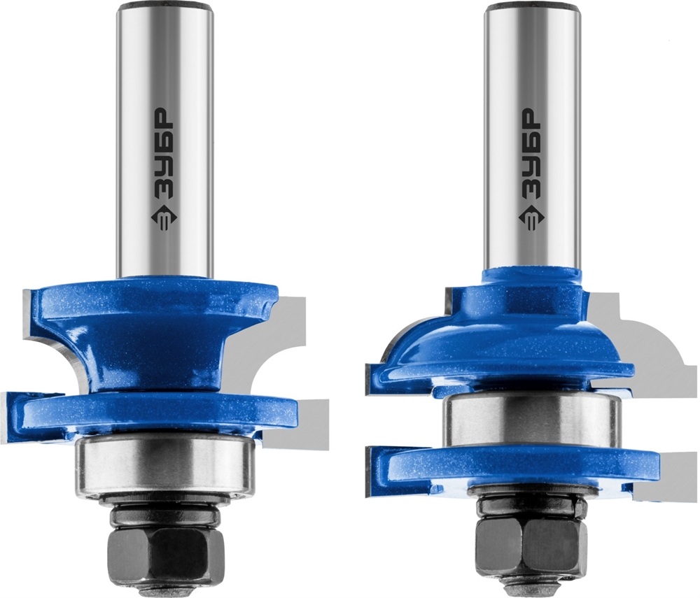 ЗУБР  41 x 23 мм, хвостовик 12 мм, набор фрез рамочных №2, Профессионал (28772-41.3-H2) 28772-41.3-H2