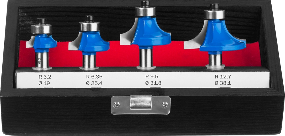 ЗУБР  4 шт, набор профильных фрез по дереву, Профессионал (28795-H4-2) 28795-H4-2